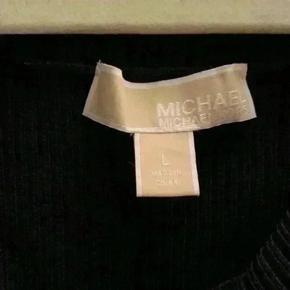 MICHAEL KORS Open Cowl Rib Sweater In Navy - Picture 4 of 4